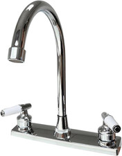 RV Kitchen Faucet,Non-Metallic RV Kitchen Sink Faucet Replacement with Two Handl