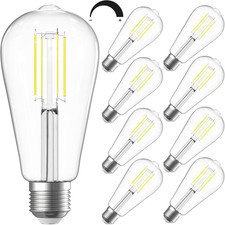 Dimmable Edison Bulbs, 6W, Equivalent 60W, Bright Daylight White 4000K, Vinta...
