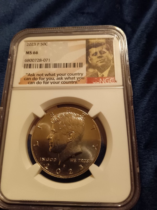 2023 P 50c Kennedy Half Dollar ~ NGC MS66 copper 