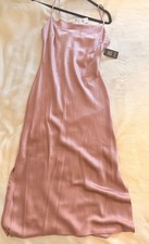 Express Midi Slip Dress S Light Pink Cowl Y2K Fairy Beach Resort Vacation