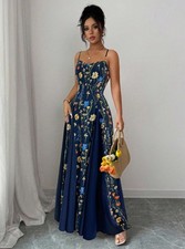 Romantic Floral Maxi Dress French Spring Elegance