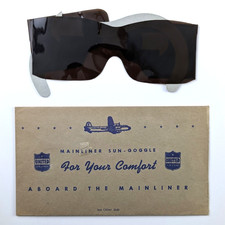 United Airlines Mainliner Sun Goggle Vintage Airplane Sun Glasses