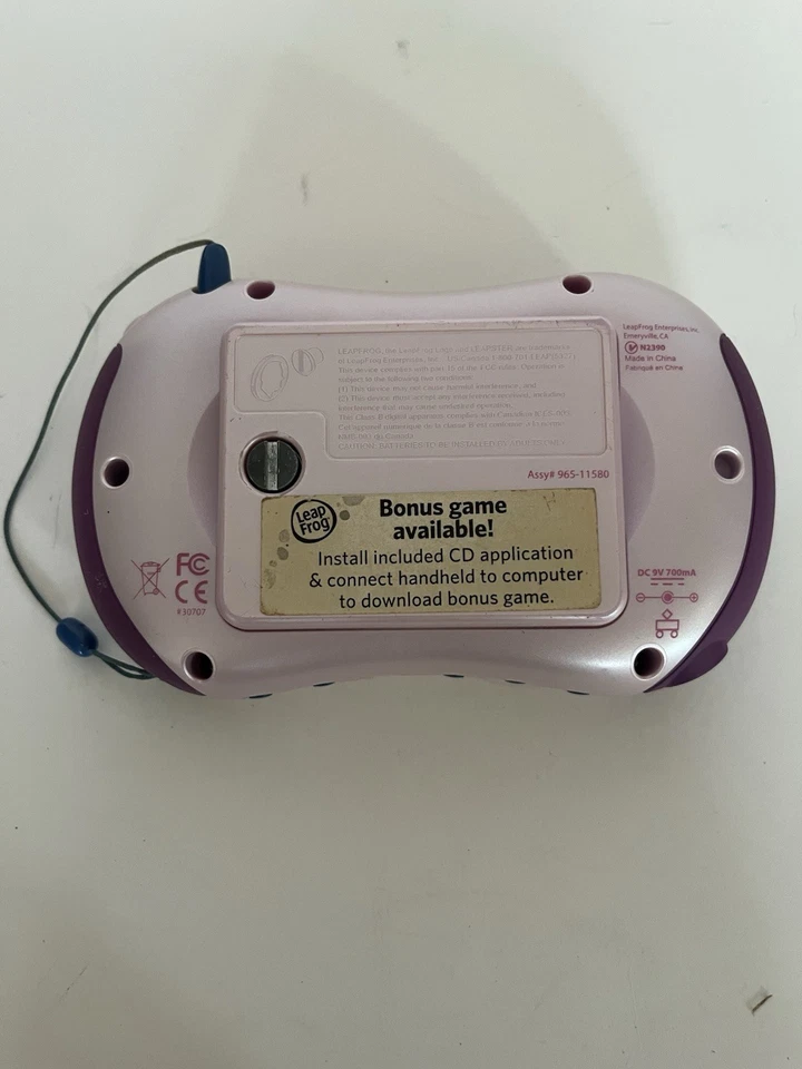 LeapFrog Leapster2 Pink Learning Game System Pink With Carrying Case Parts Only - Image 3 of 4