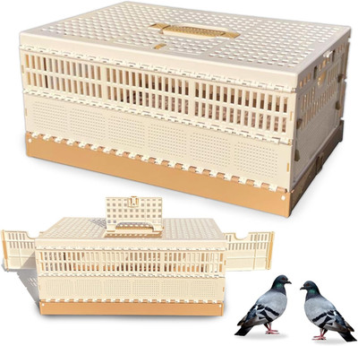 Compact 3-Door Portable Pigeon Cage for Training & Racing