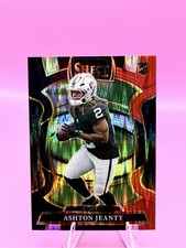 2025 Panini Select - Concourse Ashton Jeanty #4 Black & Red Shock Prizm (RC) 1.3