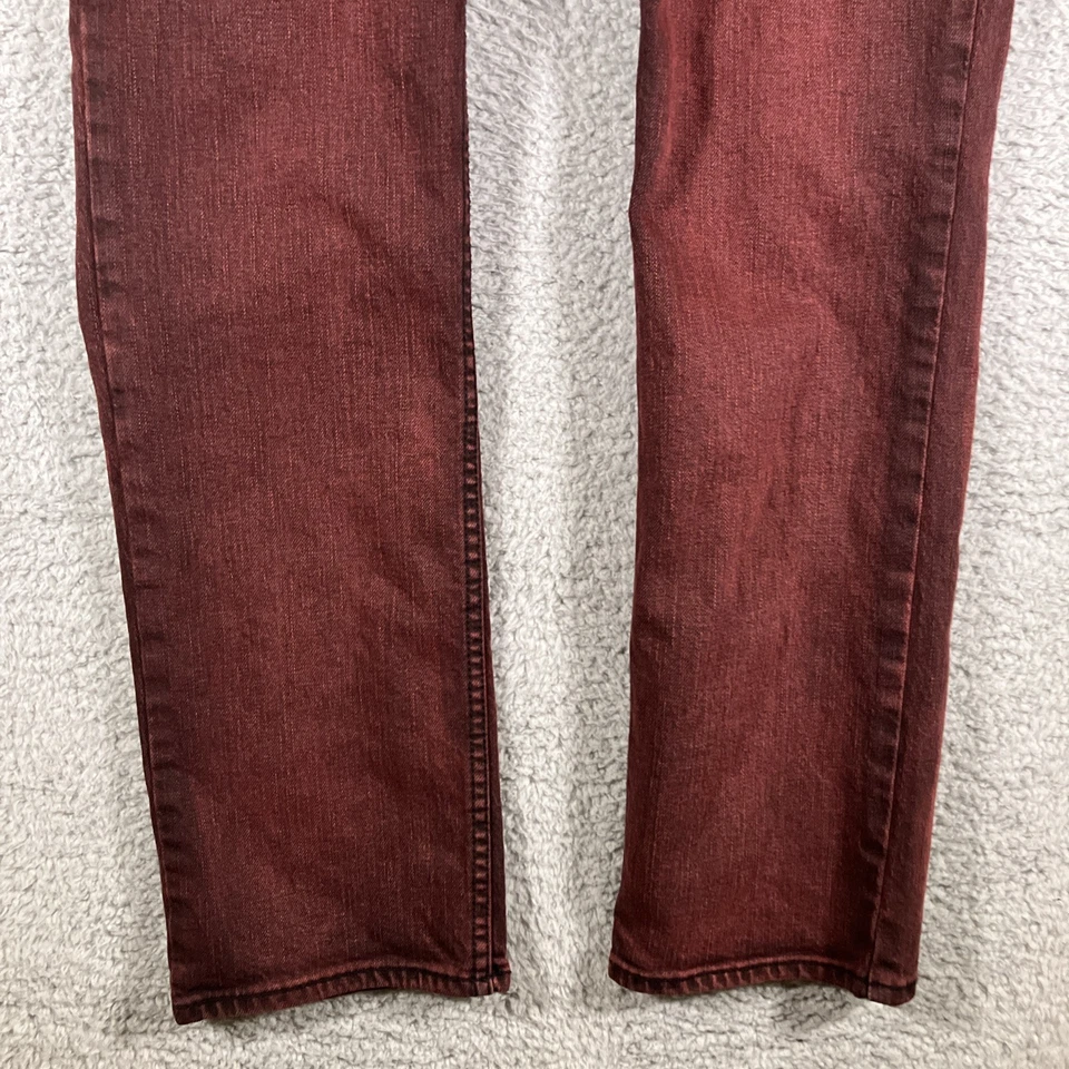 Jeans ajustados Bullhead Dillon para hombre 32x32 (real 33x31) rojo denim grungecore Foto 2 de 4