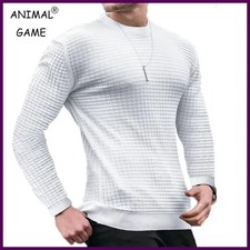 Sweatwear Men's Casual Long Sleeve Basic Knitted Sweater Pullover Male Round