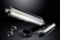 Yamaha FZS 600 Fazer 1998-2003 Delkevic Ovaler Inox Auspuff 450 Mm