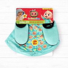 BFNY - COCOMELON SWIM SET W/Bucket Hat  Stretch Swim Socks - UPF 50 - One Size