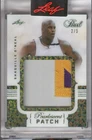 Shaquille O�Neal PP-23 2021-22 Leaf Pearl Pearlescent Patch Green Sparkle 2/5