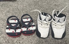 Air Jordan Taxi 12 RETRO TODDLER SNEAKERS Ralph Lauren Sandals Size 2C lot of 2