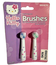 NEW HELLO KITTY REPLACEMENT BRUSHES FOR PLAQUE REMOVING TOOTHBRUSH SANRIO 2001