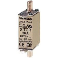 1 pc SIEMENS 3NE1803-0 35A 000 Hls Centred Tag Fuse, Gr - Gs, 690 V Ac