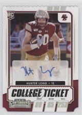 2021 Contenders Draft Picks College Ticket Stub 70/80 Hunter Long #189 Auto 5i1