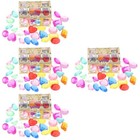 4 Sätze farbenfroher Acryl -Edelsteine gefälschte Kristallspielzeuge