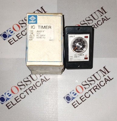 ANLY ELECTRONICS AH2-Y ELECTRONIC TIMER TIMING 1S-30S VOLTAGE 220VAC FAST SHIP