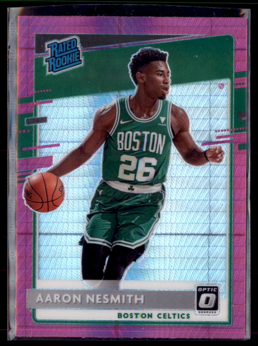 2020-21 Donruss Optic Pink Hyper Prizm Aaron Nesmith Celtics 164 Rated Rookie