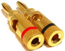 Ultra Gold Banana Plugs Screw Type Jack solderless plug terminal connectors