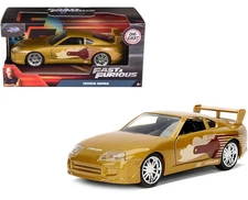 Jada Fast & Furious Toyota Supra Gold Diecast 1:24 Model Car New