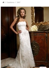 Casablanca Bridal Gown Dress 1847 Style