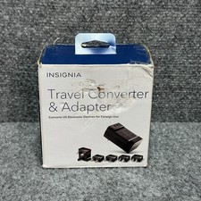 Insignia - Travel Converter/Adapter - Black Model: NS-TCADPT - NOB NEW OB OS 