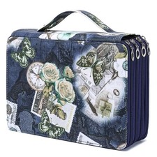 200 Slots Colored Pencil Case Color Pencil Organizer Holder With Zipper Closu...