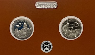 2021 S Quarter Proof Set Gem DCam No Box or COA 2 Clad Coins US Proof Set