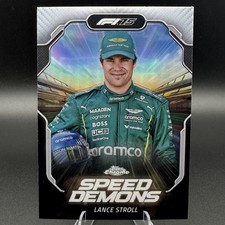 2025 Topps Chrome F1 Lance Stroll SPEED DEMONS Insert #SD-6 Aston Martin