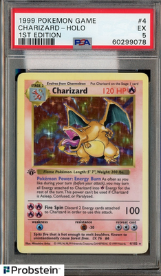 1999 Pokemon Charizard Holo 1st Edition Shadowless PSA 5 EX | eBay