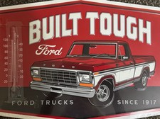 Ford Truck  Embossed Metal Sign Thermometer G...