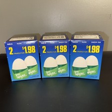 VTG NIB Lot 3 Boxes Leggs Regular Sheer Toe Pantyhose NUDE 2 PAIRS Per Box Sz B