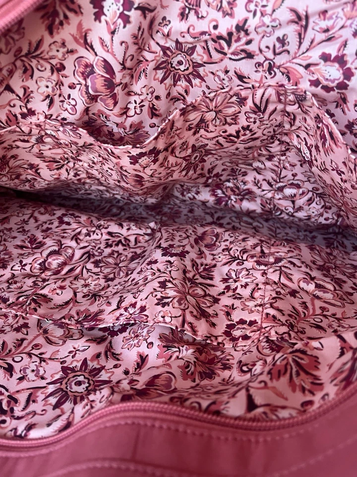 Bolso de Mano Vera Bradley Grande Original Cremallera Terra Cotta Rosa. Nuevo con etiquetas Foto 3 de 3