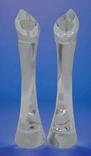 Orrefors Drop Crystal Candlesticks 9.5 SET OF...