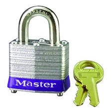 No. 3 Laminated Steel Padlock, 9/32 in dia, 5/8 in W x 3/4 in H Shackle,
