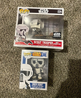 Funko Pop! Star Wars Vinyl Lot: Scout Trooper #234 Biker Scout #38 Exclusive