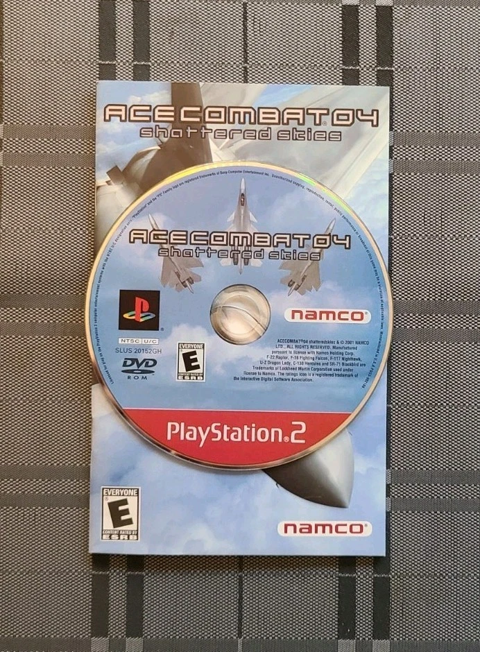 Ace Combat 04: Shattered Skies (PS2, Video Game) Like New Used Excellent Cond  - Image 2 of 2