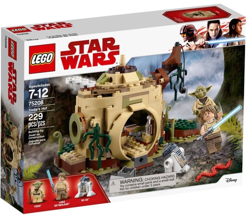 LEGO 75208 Star Wars Yoda's Hut Retired Luke Complete Set/R2-D2 Dagobah Training