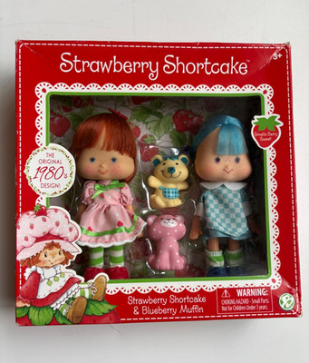 Strawberry Shortcake & Blueberry Muffin Doll Set 1980s Design New (2016)