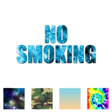No Smoking - Vinyl Decal Sticker - Multiple Patterns Sizes - ebn3558