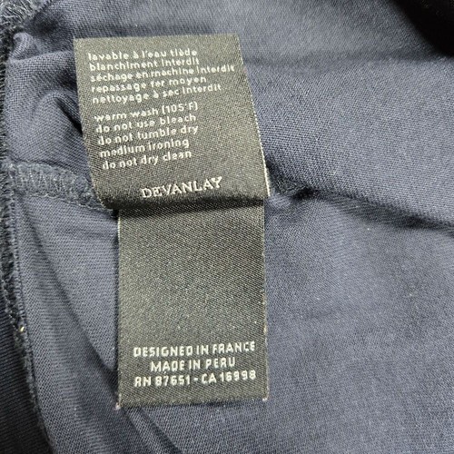 Lacoste Navy Blue Turtleneck Long Sleeve Cotton T-Shirt Classic Casual Men's M - Picture 6 of 7