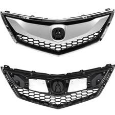 Fits 2016 2017 2018 Acura RDX Honeycomb Chrome Trim Molding Front Grille Grill