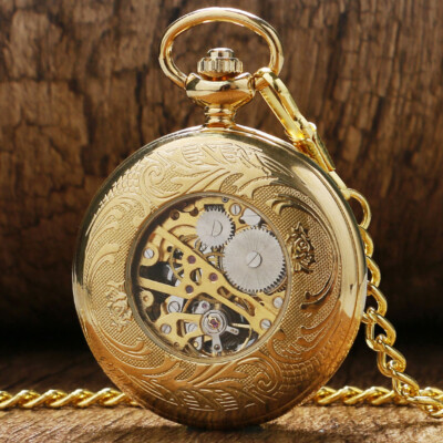 Buy Golden Pocket Watch Necklace Chain Antique Fob Watches