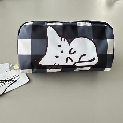 Lesportsac Cat Rectangular Cosmetic Bag NWT