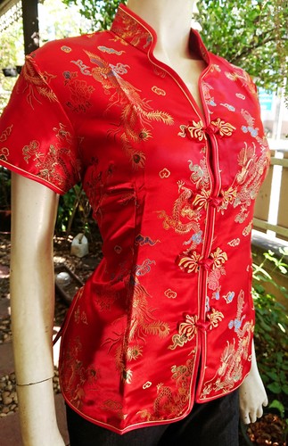 Blusa/Blazer/Top Asia Miss China-Geisha-Qipao Patrón Asia 3/4 Mangas T. 34-48 - Imagen 50 de 58
