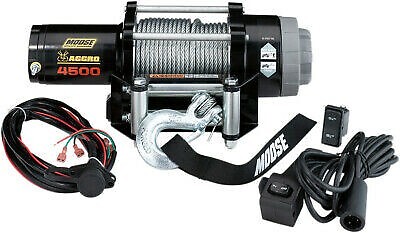 Moose Utility 3,500-Lb Aggro ATV/UTV Winch w/ 50'x3/16" Synthetic Rope 4505-0762 - Picture 1 of 1