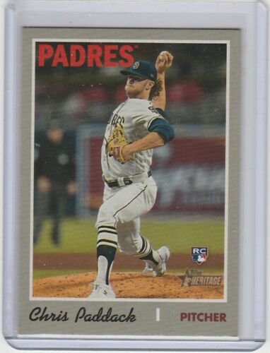 2019 Topps Heritage High Number Chris Paddack variation action padres SP - Photo 1/2