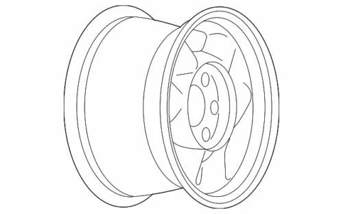 Genuine GM 2007-2014 GMC Savana 1500 17x7.5-Inch Machined Aluminum Wheel 9595455