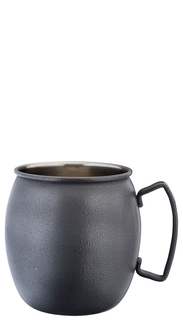 Matt Pewter Effect Mug With Handle For Coffee Cocktails 17Oz (48Cl) Pack Of 6