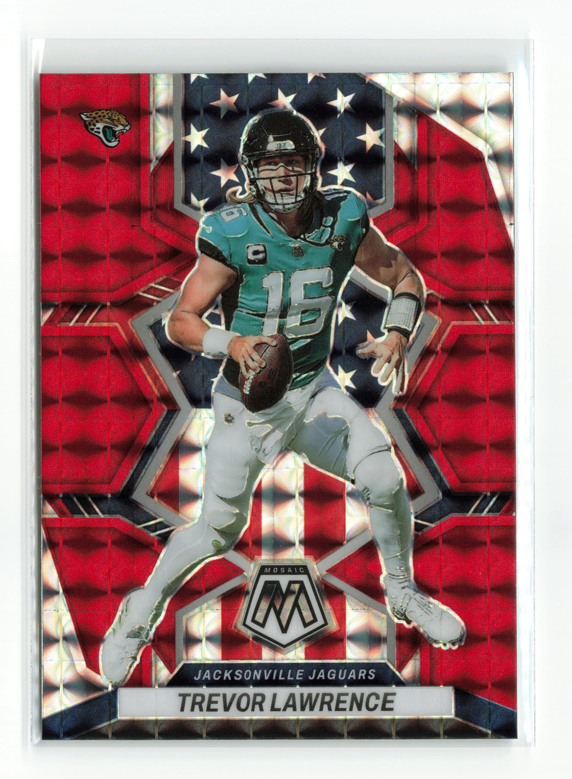 TREVOR LAWRENCE #267 2022 PANINI MOSAIC JAGUARS RED