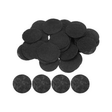 100pcs Round Felt Circles, 30mm 1-1/4" Craft Felt Pads Non-Woven Fabric Black